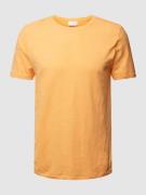 Lindbergh T-Shirt mit Rundhalsausschnitt in Apricot, Größe M