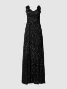 Luxuar Abendkleid mit Herz-Ausschnitt in Black, Größe 36
