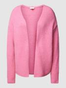Milano Italy Cardigan mit überschnittenen Schultern in Pink, Größe M