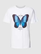 Mister Tee T-Shirt mit Motiv-Print Modell 'Become the Change' in Weiss...