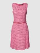 Montego Knielanges Kleid aus Viskose mit Taillengürtel in Pink, Größe ...