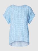 Montego Blusenshirt mit Allover-Muster in Blau, Größe 36