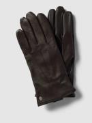 Roeckl Handschuhe aus echtem Leder in Dunkelbraun, Größe 9
