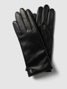 Roeckl Handschuhe aus Leder Modell 'CLASSIC WOOL' in Black, Größe 6
