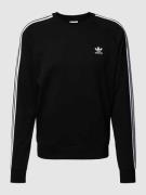 adidas Originals Sweatshirt mit Galonstreifen in Black, Größe XS