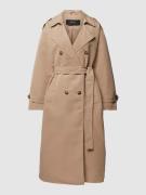 Vero Moda Trenchcoat mit Bindegürtel Modell 'CHLOE' in Sand, Größe L