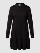 Vila Knielanges Kleid mit Umlegekragen Modell 'MOROSE' in Black, Größe...
