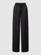 Vila Wide Leg Stoffhose mit Tunnelzug Modell 'ELLETTE' in Black, Größe...