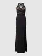 Lipsy Abendkleid mit Spitzenbesatz in Black, Größe 44
