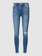 Only Skinny Fit Jeans im Destroyed-Look Modell 'POWER' in Jeansblau, G...