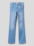 Only Flared Fit Jeans mit Knopfverschluss Modell 'ROYAL LIFE' in Hellb...