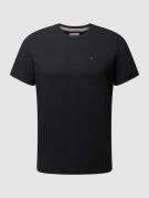 Tommy Jeans T-Shirt in Melange-Optik in Black, Größe S