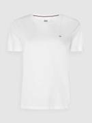 Tommy Jeans T-Shirt aus Bio-Baumwolle in Weiss, Größe XS