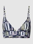 Tommy Jeans Bralette mit Allover-Muster Modell 'SPELLOUT' in Dunkelbla...