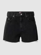Tommy Jeans Shorts in unifarbenem Design Modell 'HOT PANT' in Black, G...