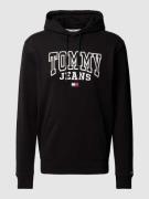 Tommy Jeans Hoodie mit Label-Print Modell 'ENTRY GRAPHIC' in Black, Gr...