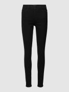 Pieces Jeans in unifarbenem Design Modell 'DANA' in Black, Größe XS
