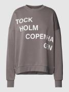 Noisy May Sweatshirt mit Statement-Print Modell 'ACIA' in Graphit, Grö...