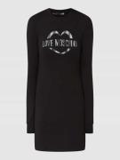 Love Moschino Shirtkleid mit Logo-Print in Black, Größe 38