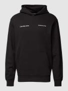 Calvin Klein Jeans Hoodie mit Label-Print in Black, Größe S
