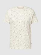 Tom Tailor T-Shirt mit Allover-Muster Modell 'Allover printed' in Beig...