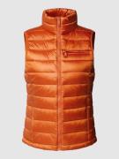 Tom Tailor Steppweste mit Brusttasche in Orange, Größe XS