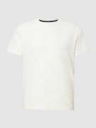 Tom Tailor T-Shirt mit Strukturmuster Modell 'jaquard' in Offwhite, Gr...