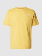 Tom Tailor T-Shirt mit Label-Print in Gelb, Größe M