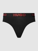 HUGO Slip mit Logo-Bund in Black, Größe L