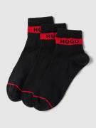 HUGO Socken mit Label-Print im 3er-Pack in Black, Größe 39/42
