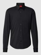 HUGO Business-Hemd mit Kentkragen Modell 'Ermo' in Black, Größe S