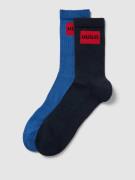 HUGO Socken mit Label-Schriftzug im 2er-Pack in Royal, Größe 39/42