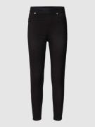 HUGO Slim Fit Jeans mit elastischem Logo-Bund in Black, Größe 27/32