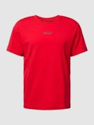 HUGO T-Shirt mit Logo-Print in Rot, Größe S