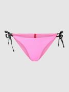 HUGO Bikini-Slip mit Schnürung Modell 'PURE' in Pink, Größe XL