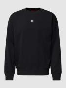 HUGO Sweatshirt mit Label-Patch in Black, Größe M