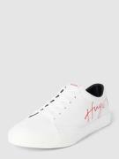 HUGO Sneaker mit Label-Print Modell 'Dyer' in Weiss, Größe 44
