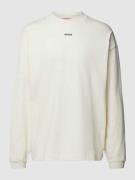 HUGO Sweatshirt mit Label-Detail Modell 'Daposo' in Offwhite, Größe M