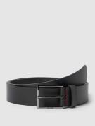 HUGO Gürtel mit Label-Detail Modell 'Geek' in Black, Größe 85