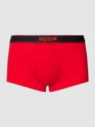 HUGO Trunks mit Label-Detail Modell 'VALENTINE' in Rot, Größe S