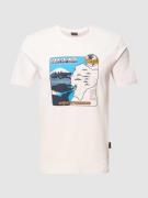 Napapijri T-Shirt mit Label-Print Modell 'S-SANGAY' in Flieder, Größe ...