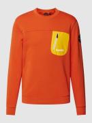 Napapijri Sweatshirt mit Label-Print Modell 'HURON' in Orange, Größe X...