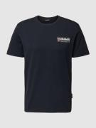 Napapijri T-Shirt mit Label-Print Modell 'KASBA' in Black, Größe S