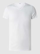 HOM T-Shirt mit Modal-Anteil in Weiss, Größe L