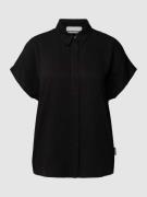 Armedangels Bluse mit Kentkragen Modell 'LARISAANA' in Black, Größe XS