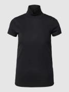 Marc Cain T-Shirt mit Stehkragen in Black, Größe 34