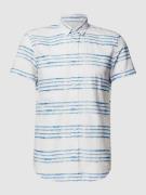 Tom Tailor Denim Freizeithemd mit Allover-Muster in Weiss, Größe S