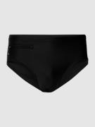 Schiesser Badehose mit verschließbarer Tasche in Black, Größe M