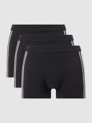 Schiesser Trunks mit Stretch-Anteil im 3er-Pack in Black, Größe L