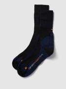 camano Socken mit Label-Print im 2er-Pack in Marine, Größe 39/42